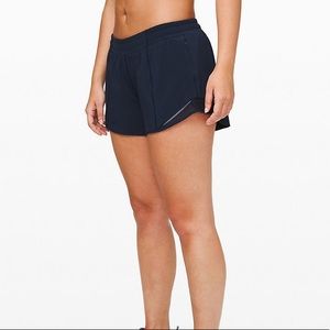 Lululemon Navy Hotty Hot Shorts 2.5